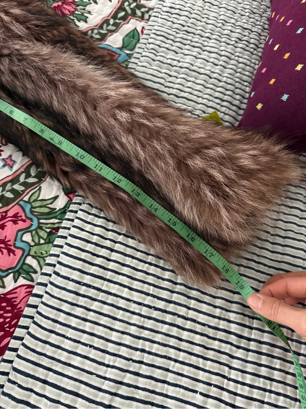 Vintage Fur Coat - Women's Raccoon Fur Coat - Picture 4 of 6